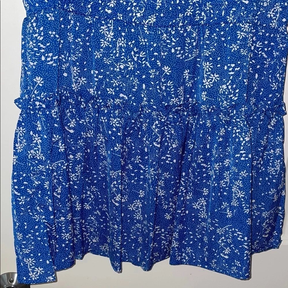 Pinch Blue and White Floral Pattern Dress